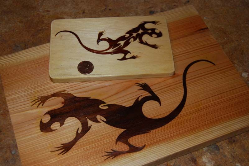 Lizard Inlay Cutting Board