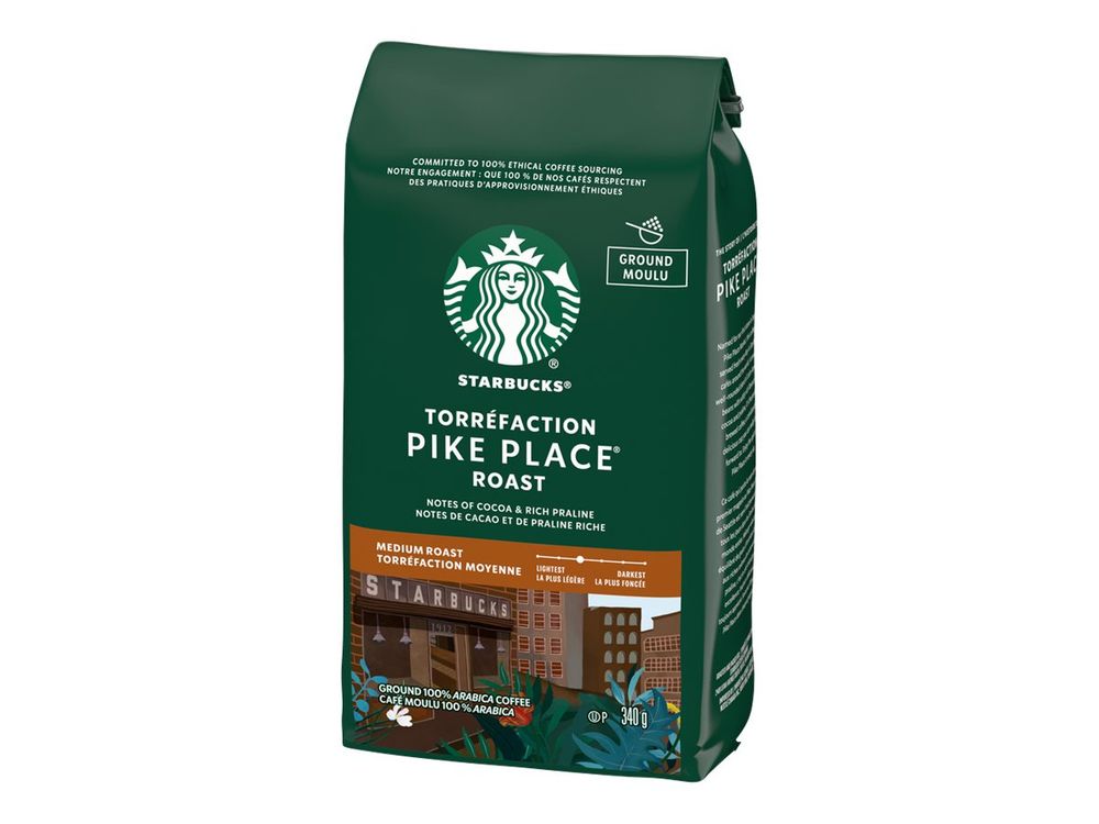 Starbucks Pike Place Roast Medium Roast Ground Coffee 340g