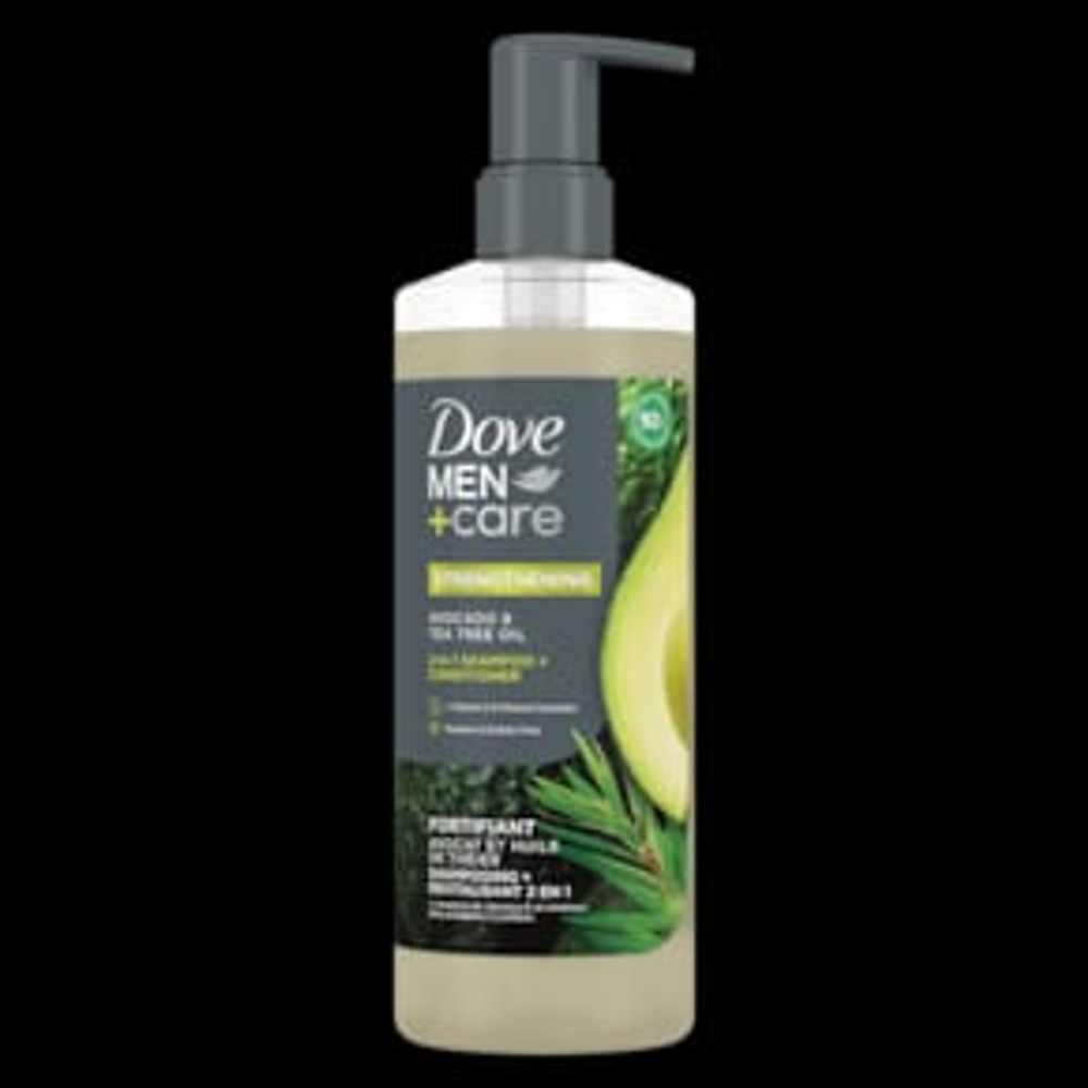 Dove Men+Care Avocado + Tea Tree Oil Strengthening 2-in-1 Shampoo + Conditioner