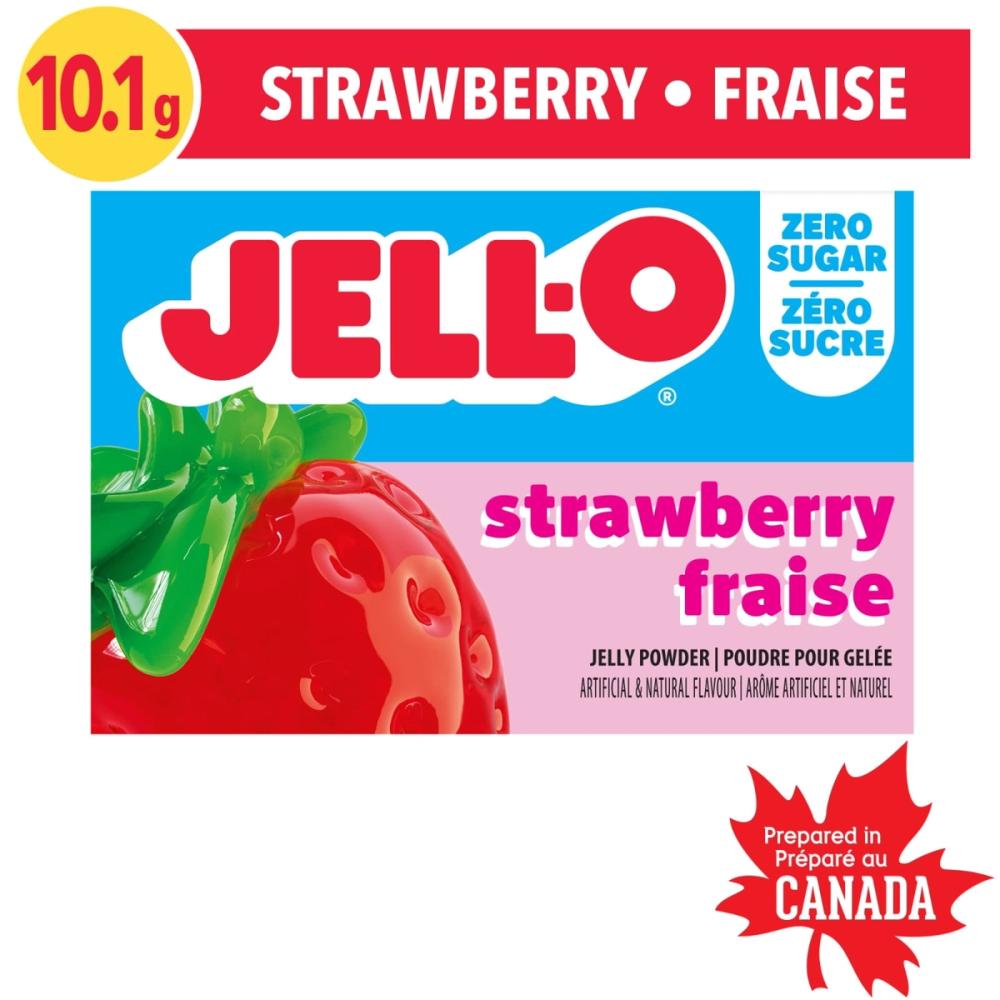 Jell-O Zero Sugar Strawberry Jelly Powder 10.1g