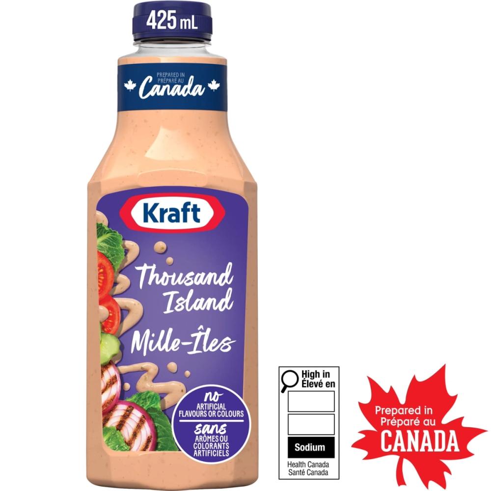 Kraft Thousand Island Salad Dressing, 425 mL Bottle
