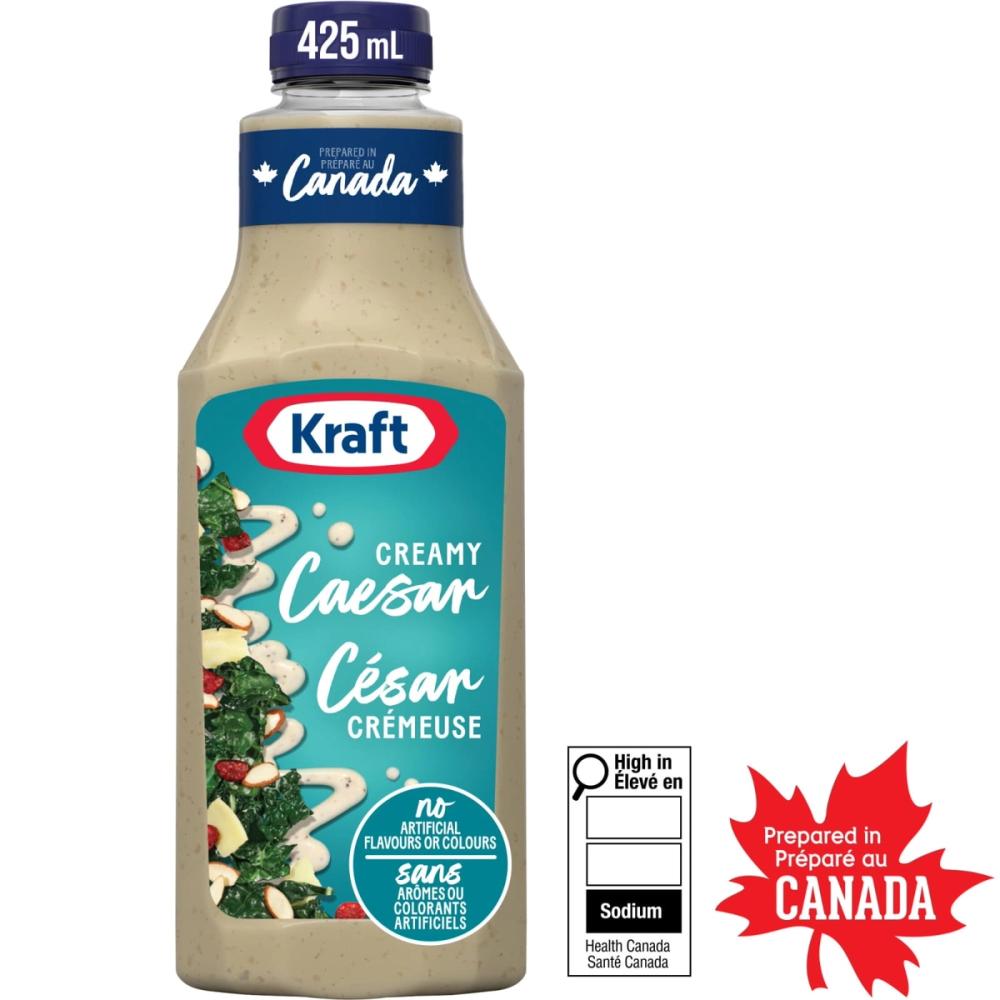 Kraft Creamy Caesar Dressing, 425 mL Bottle