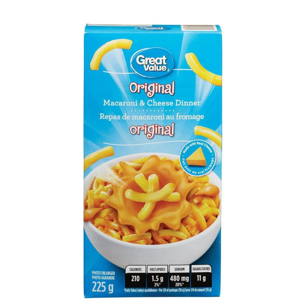 Great Value Original Macaroni & Cheese, 7.25 oz