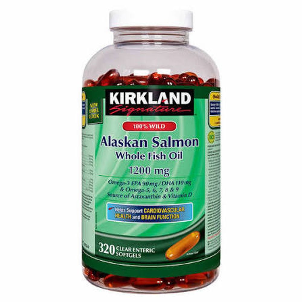 Alaskan Salmon Whole Fish Oil, 1200mg