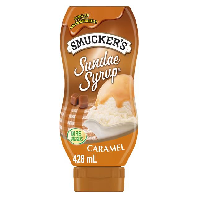 Smucker's Sundae Syrup, Caramel Flavoured Syrup, 428mL