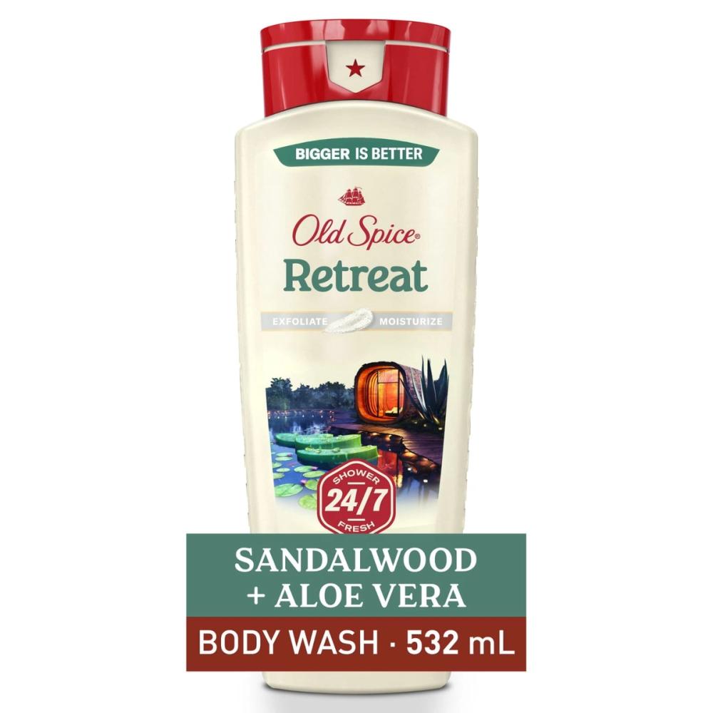 Old Spice Retreat Sandalwood + Aloe Vera Body Wash