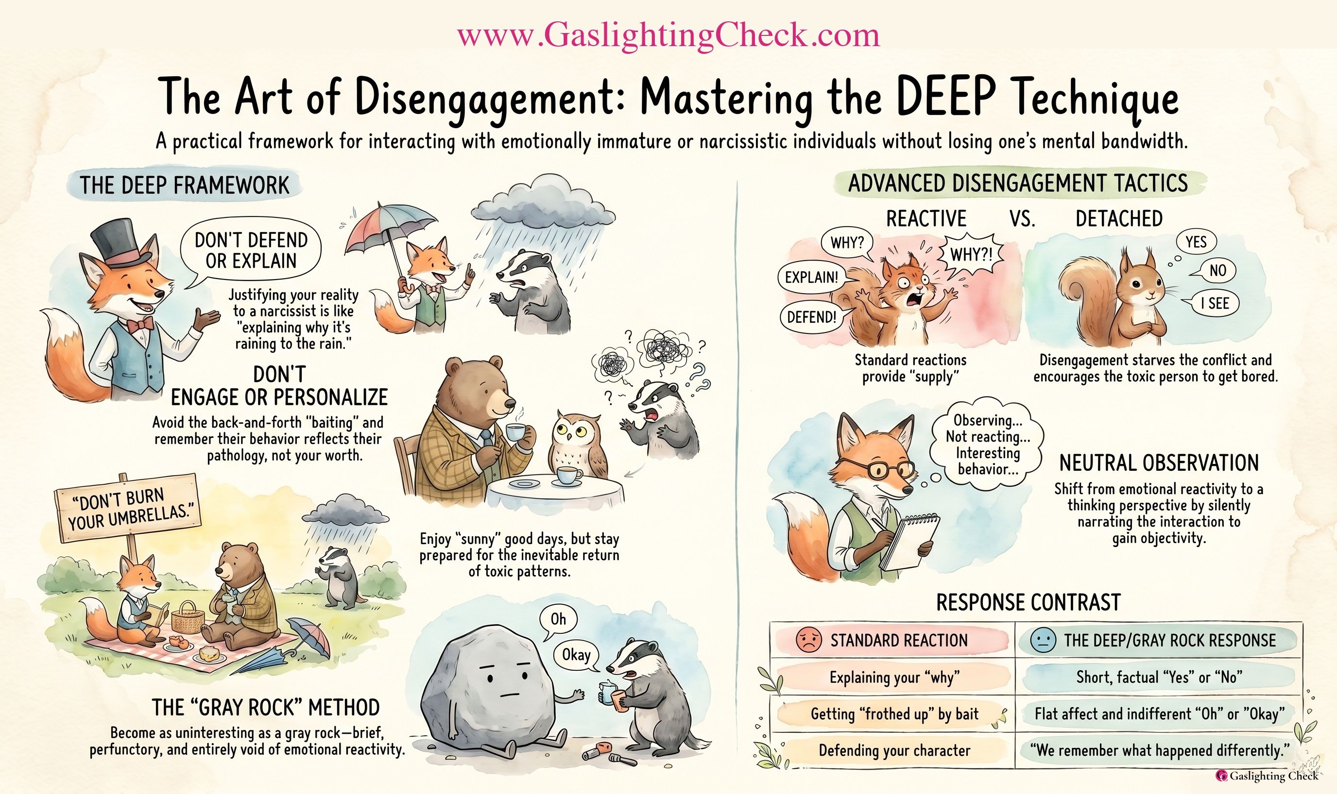 What Is the DEEP Disengagement Technique? How to Stop Fueling a Gaslighter
