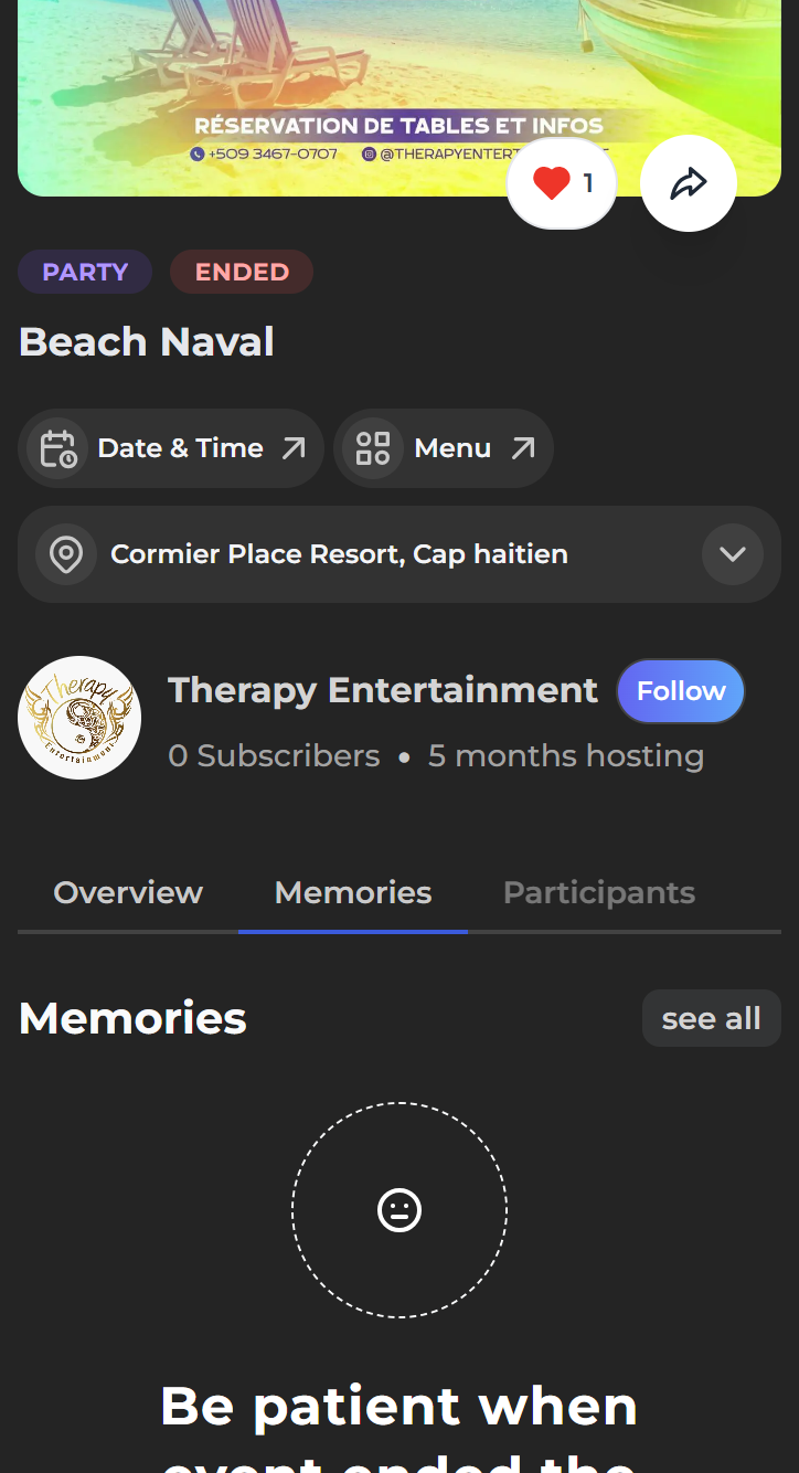 Screenshot of the Home dashboard on a 375-pixel wide mobile device. The menu is collapsed and can be expanded by clicking the sandwich icon. The charts are listed in a single column on the narrow screen.