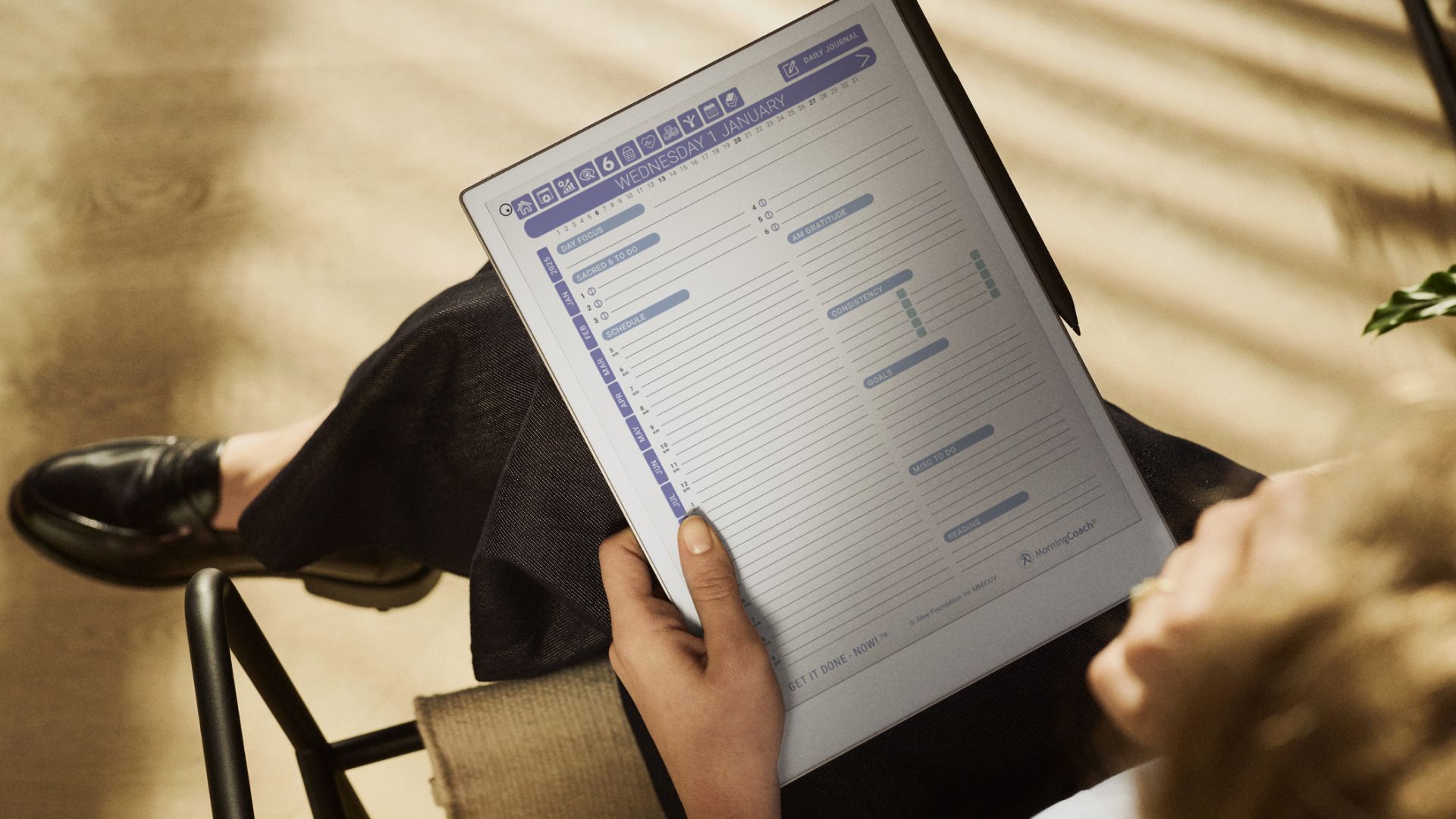 Get It Done - Now! planner from Morning Coach for the reMarkable tablet