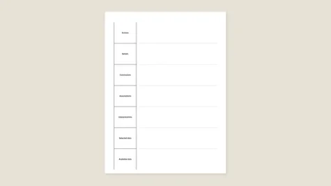 Inference ladder template for reMarkable tablet