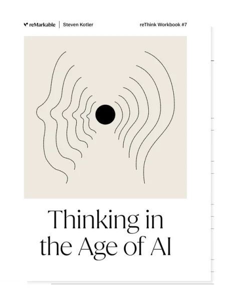 Thinking in the Age of AI workbook from Steven Kotler for reMarkable