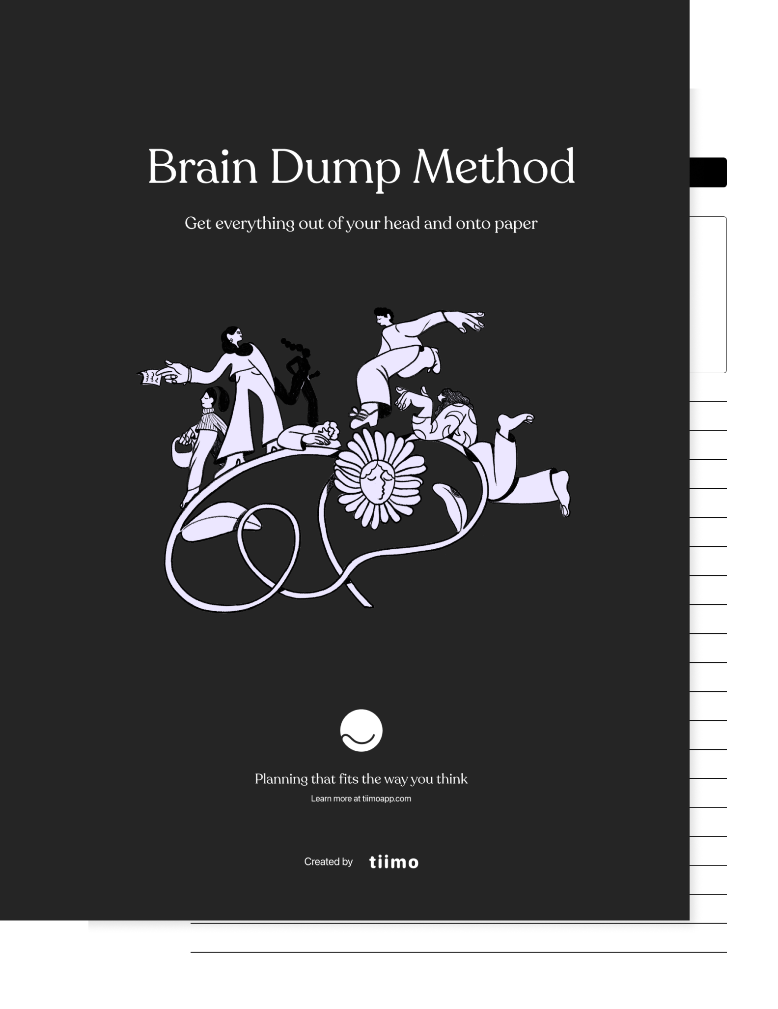 Brain Dump workbook from Tiimo for reMarkable paper tablets