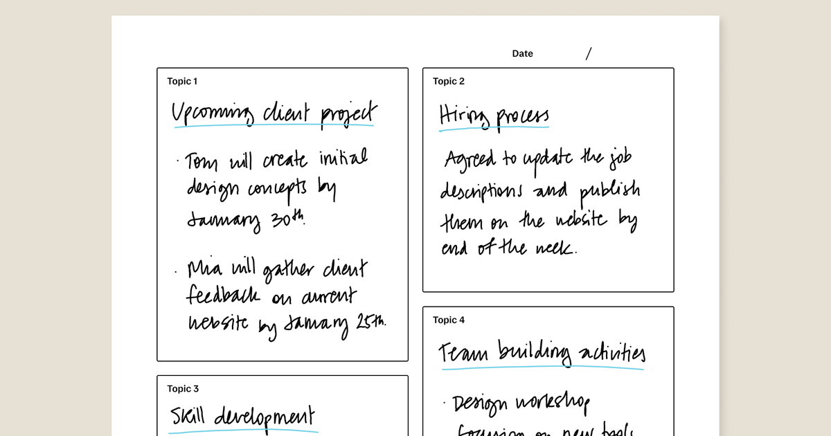 Boxing method template | reMarkable Methods | reMarkable Methods