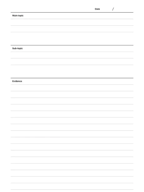 Outline method template for reMarkable tablet
