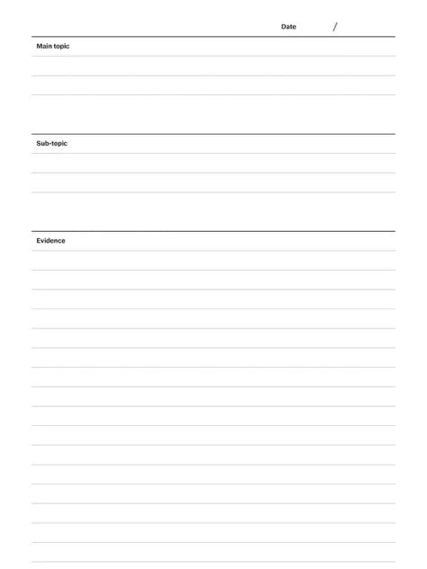 Outline method template for reMarkable tablet