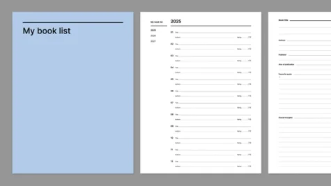 My book list workbook from Giuseppe Farina for reMarkable tablet