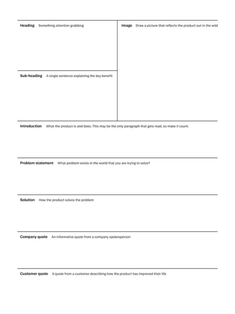 Press release workbook for reMarkable tablet