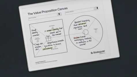 Value Proposition Canvas from Strategyzer on reMarkable Paper Pro