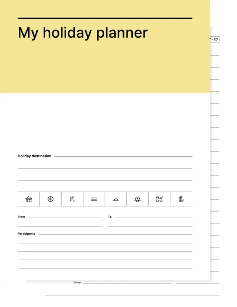 My holiday planner from Giuseppe Farina for reMarkable tablet