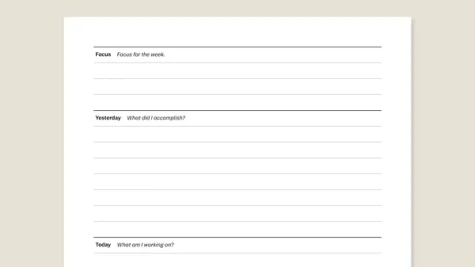 Stand-up template for reMarkable paper tablets