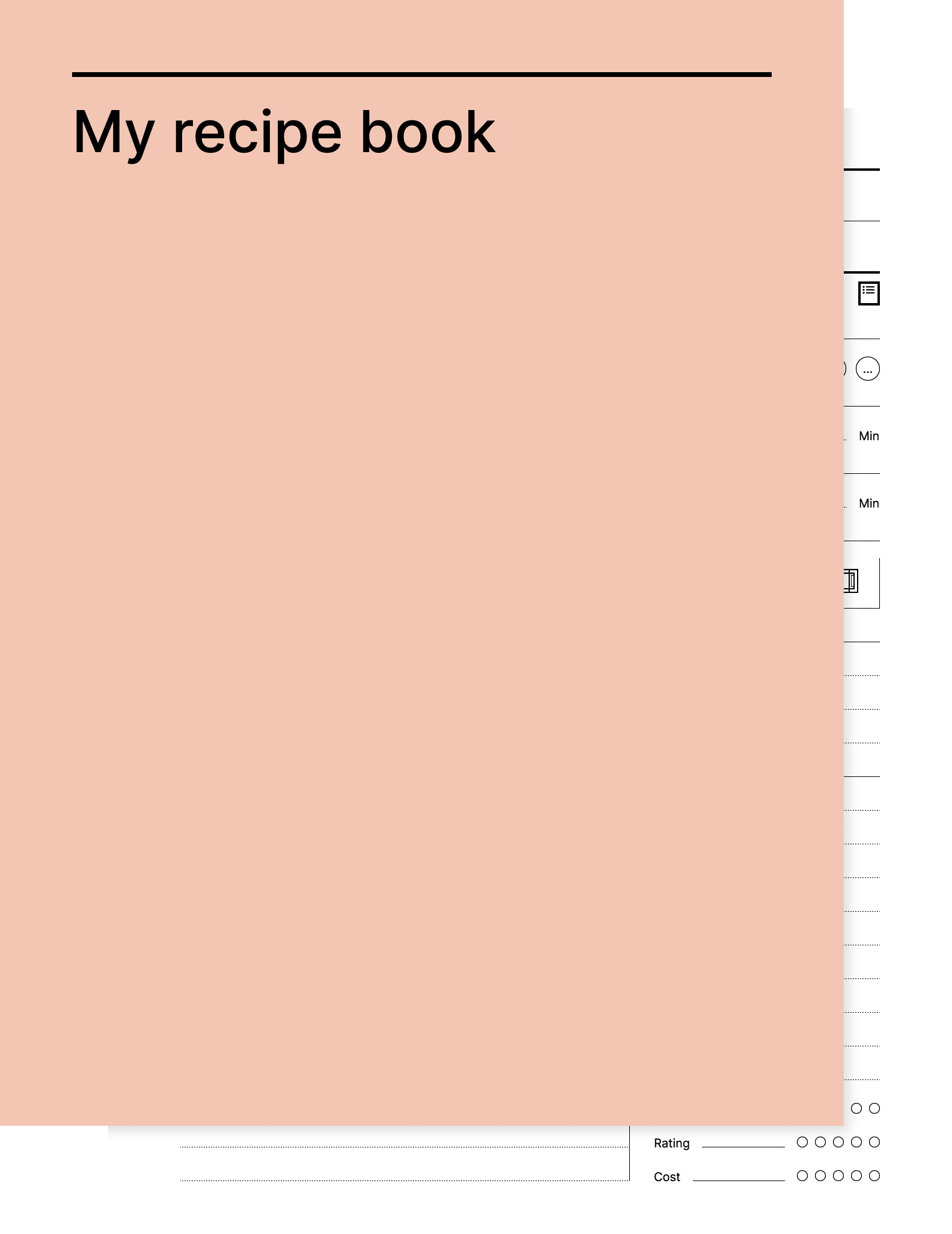 My recipe book from Giuseppe Farina for reMarkable tablet