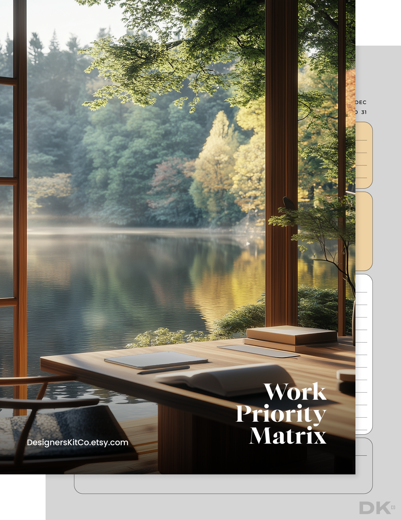 Work priority matrix from DesignersKitCo for reMarkable tablet