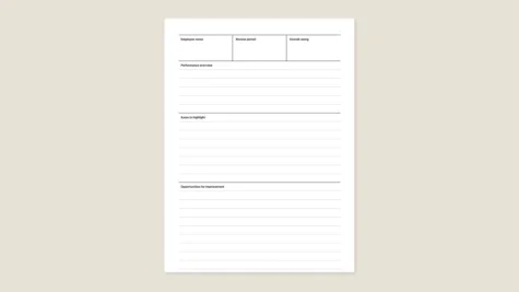Peer review template