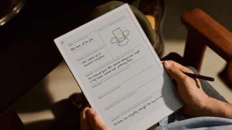 Press release workbook in use on the reMarkable Paper Pro