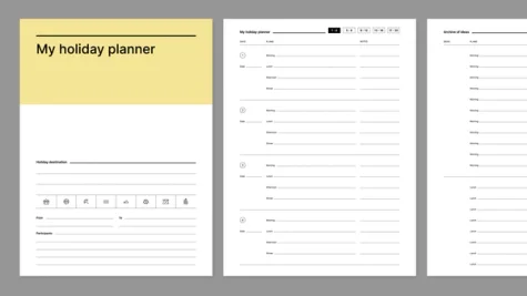 My holiday planner from Giuseppe Farina for reMarkable tablet