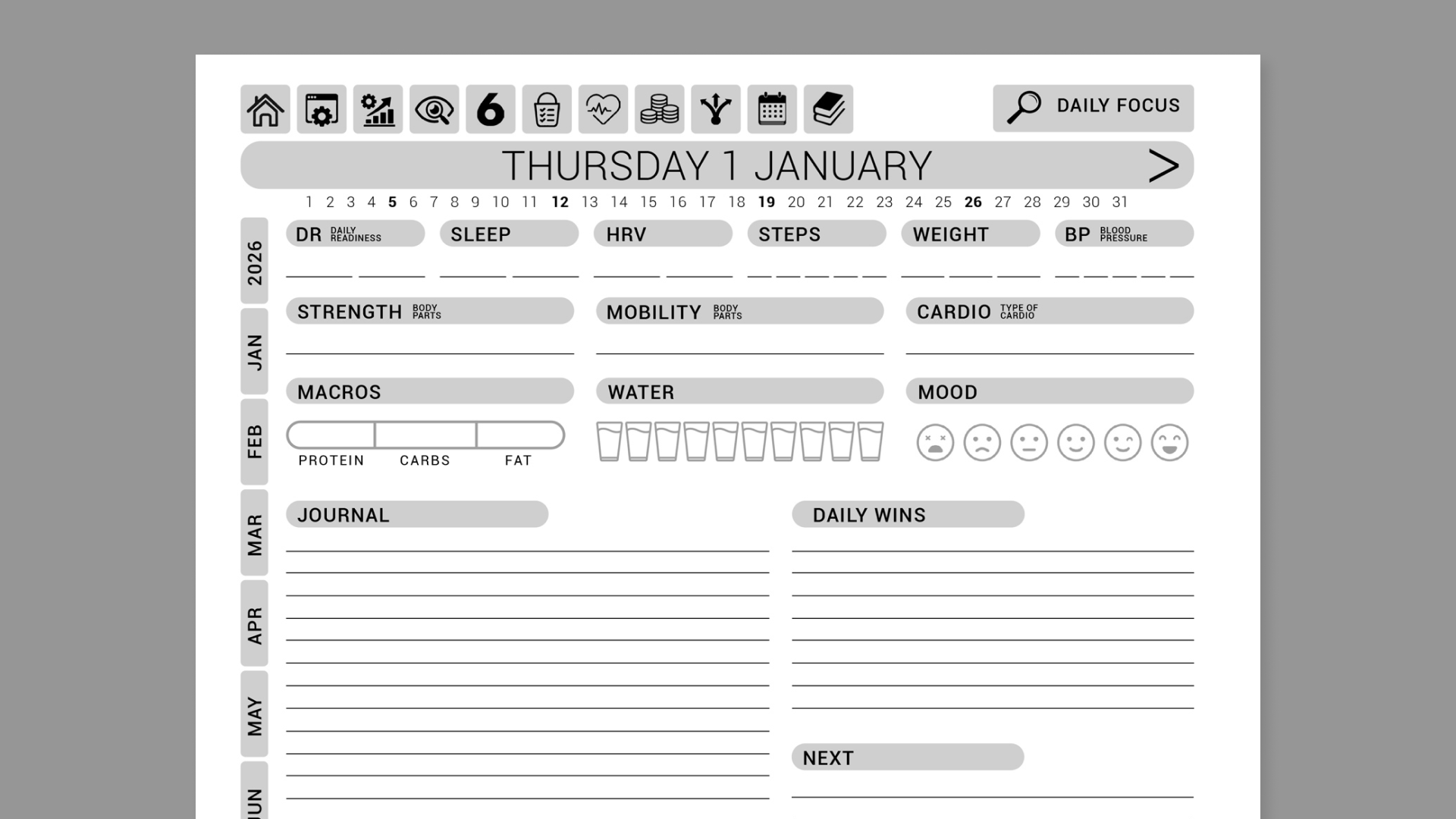 Get It Done - Now! planner from Morning Coach for the reMarkable tablet
