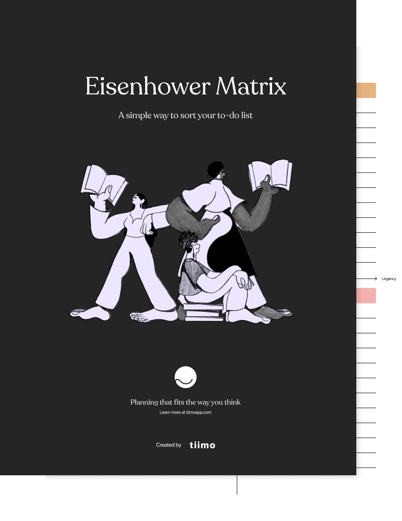 Eisenhower workbook from Tiimo for reMarkable paper tablets