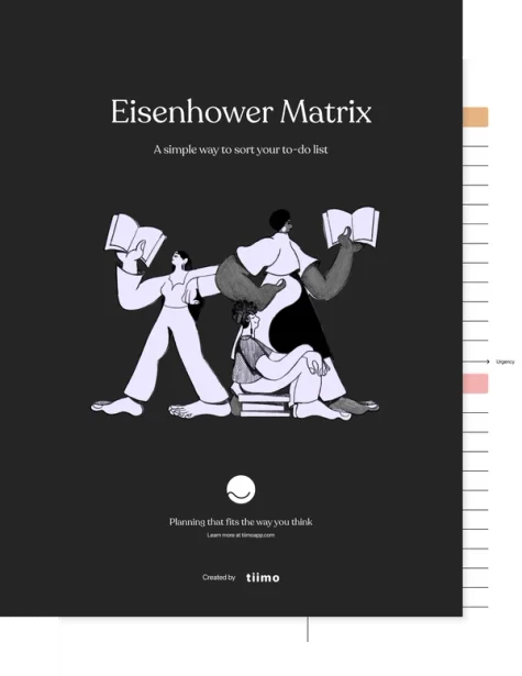 Eisenhower workbook from Tiimo for reMarkable paper tablets