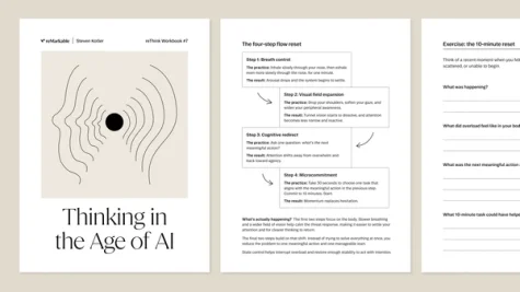 Thinking in the Age of AI workbook from Steven Kotler for reMarkable
