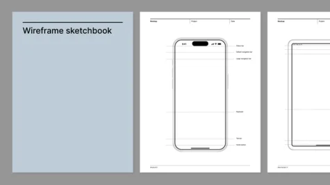 Wireframe sketchbook from Giuseppe Farina for reMarkable tablet