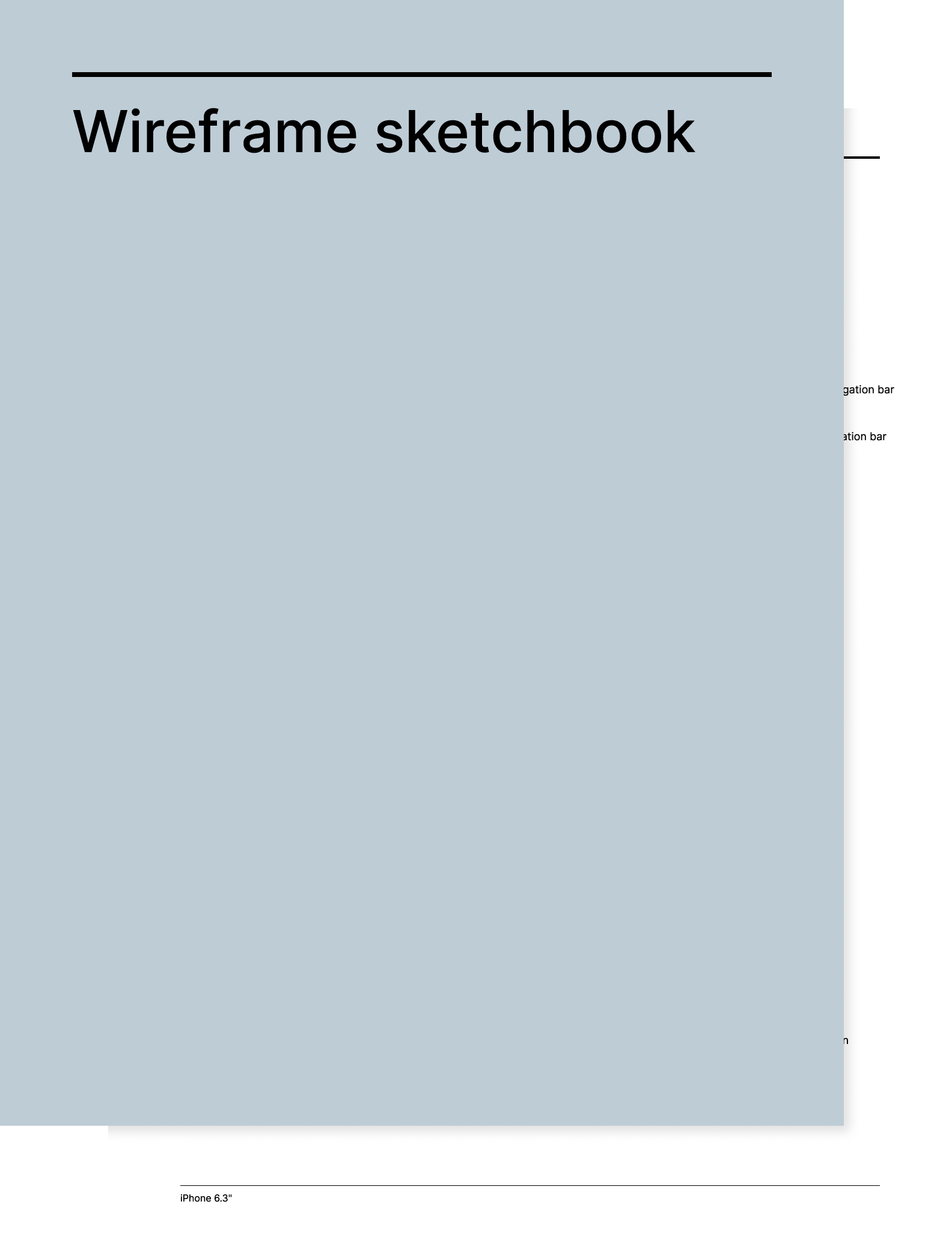 Wireframe sketchbook from Giuseppe Farina for reMarkable tablet