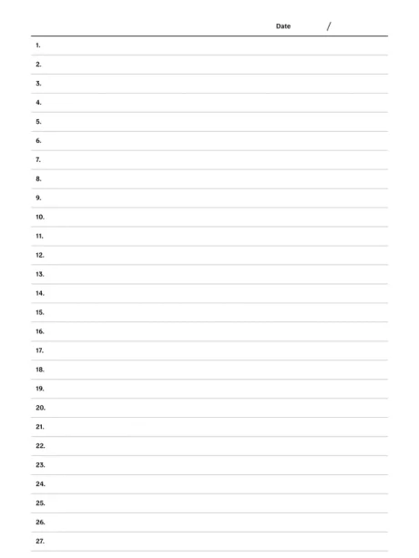 Sentence method template for reMarkable tablet