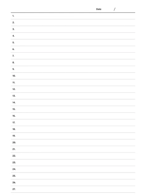 Sentence method template for reMarkable tablet