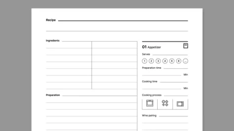 My recipe book from Giuseppe Farina for reMarkable tablet