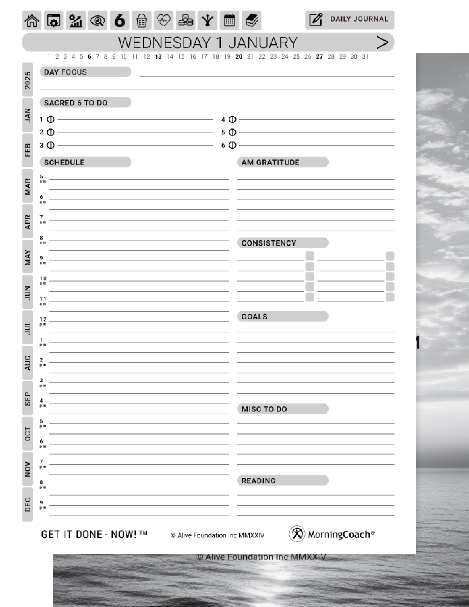 Get It Done - Now! planner from Morning Coach for the reMarkable tablet