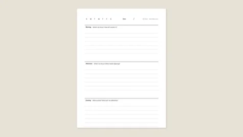 Focus tracker template from Nir Eyal for reMarkable tablet