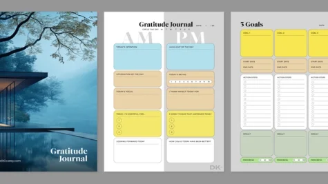 Gratitude journal from DesignersKitCo for reMarkable tablet