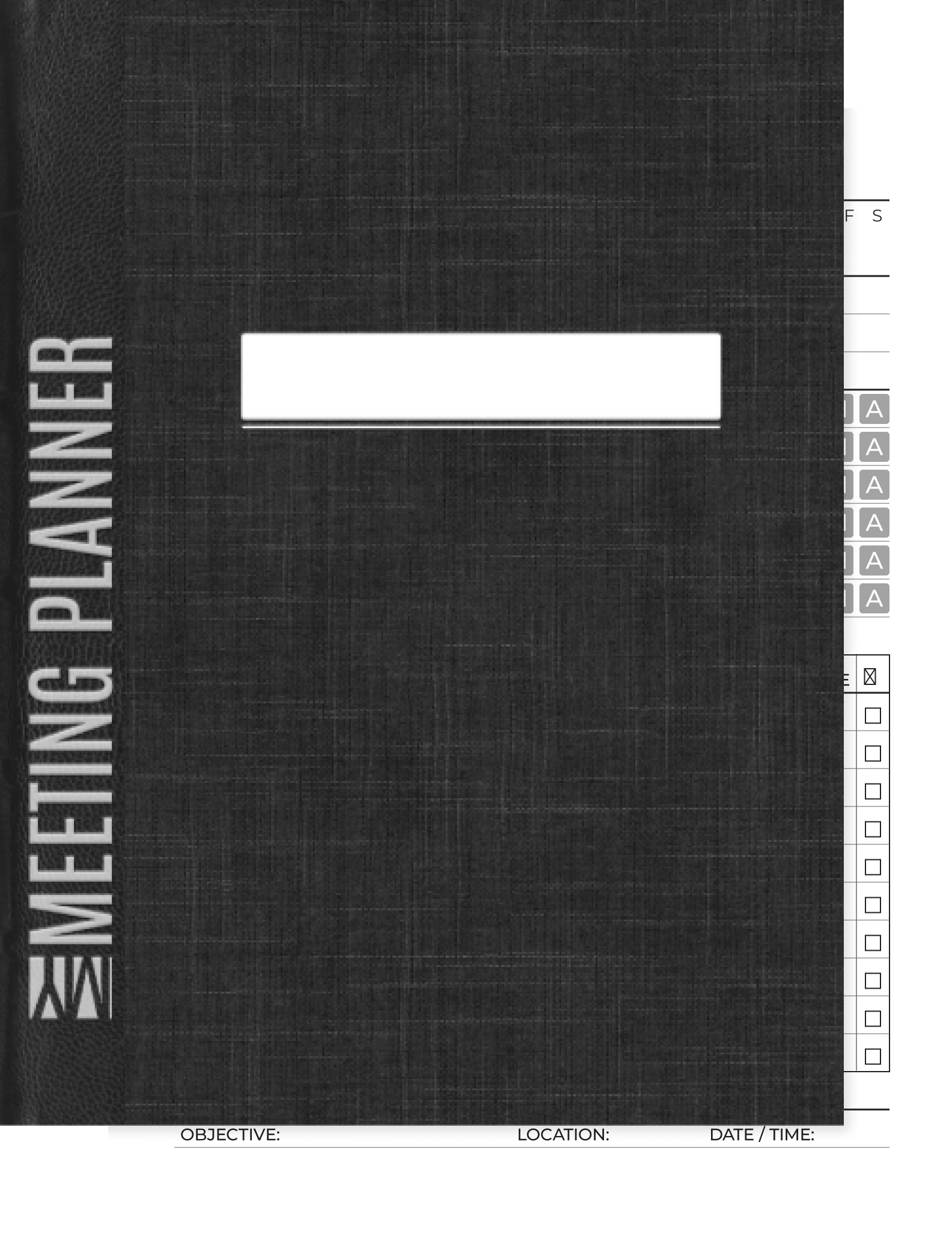 Meeting planner from My Deep Guide for the reMarkable tablet