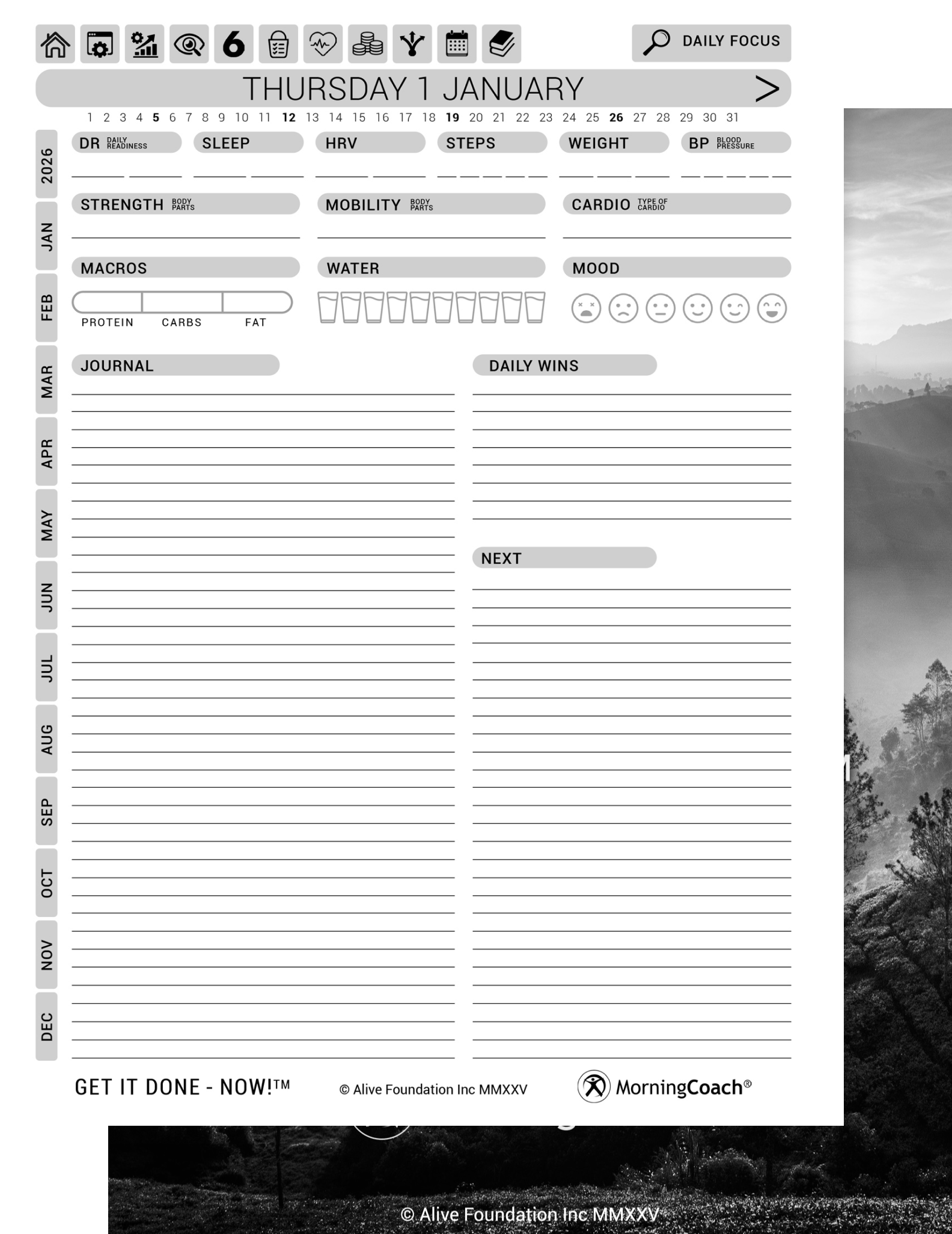 Get It Done - Now! planner from Morning Coach for the reMarkable tablet