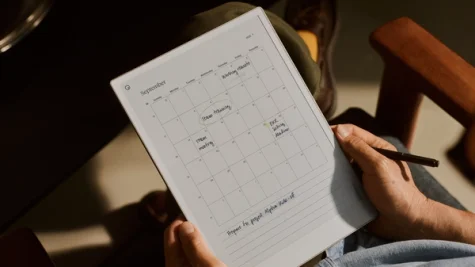 2025 calendar (US) in use on reMarkable Paper Pro