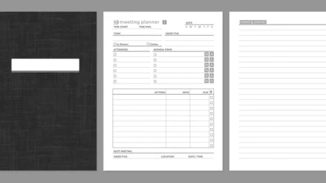 Meeting planner from My Deep Guide for the reMarkable tablet