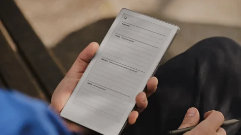 Meeting outcomes template on reMarkable Paper Pro Move