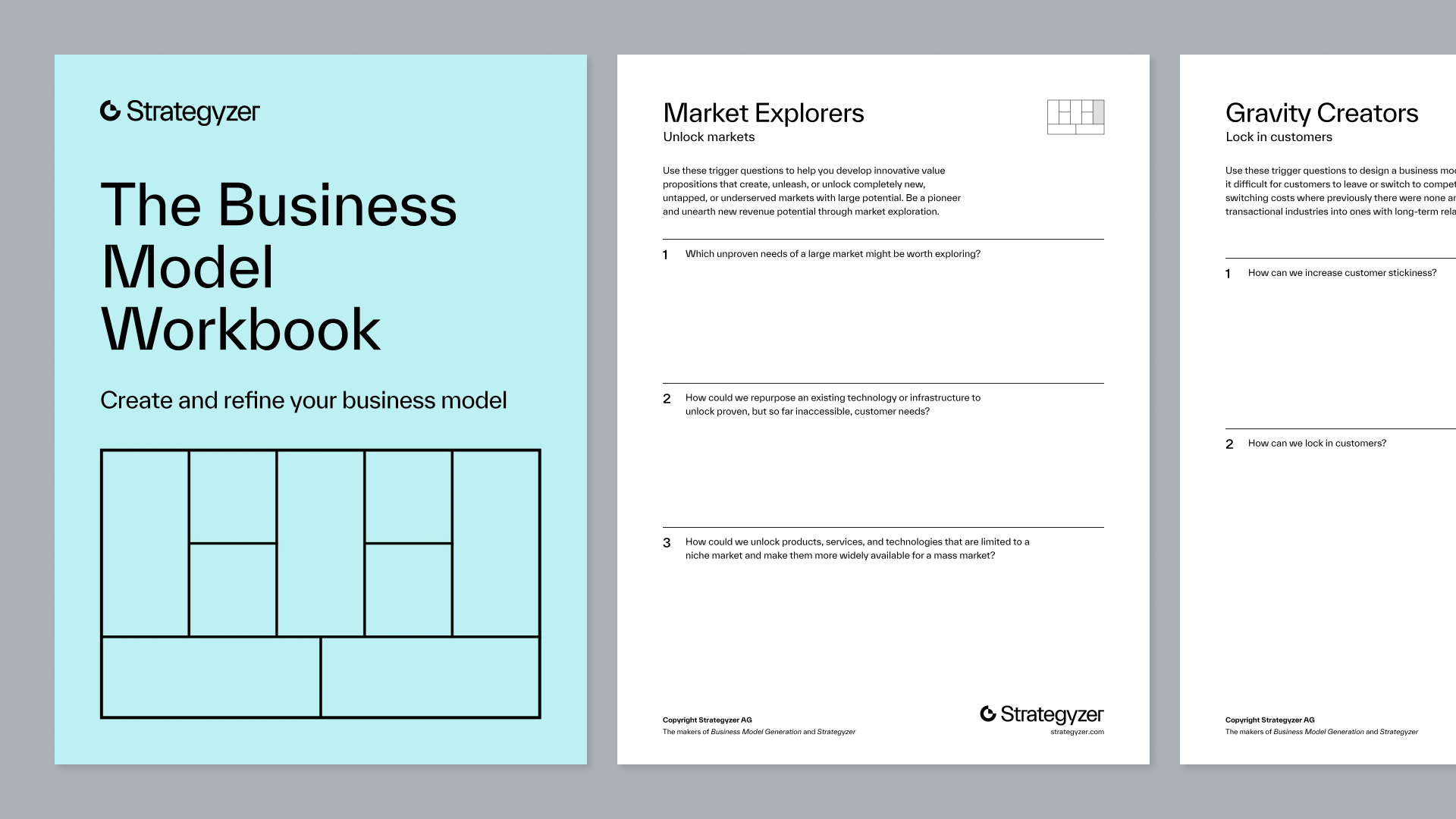 The Business Model Workbook from Strategyzer 