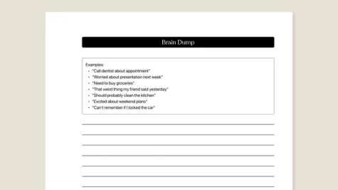 Brain Dump workbook from Tiimo for reMarkable paper tablets
