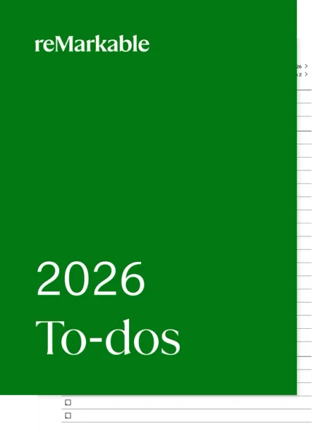 2026 To-do workbook for reMarkable paper tablets