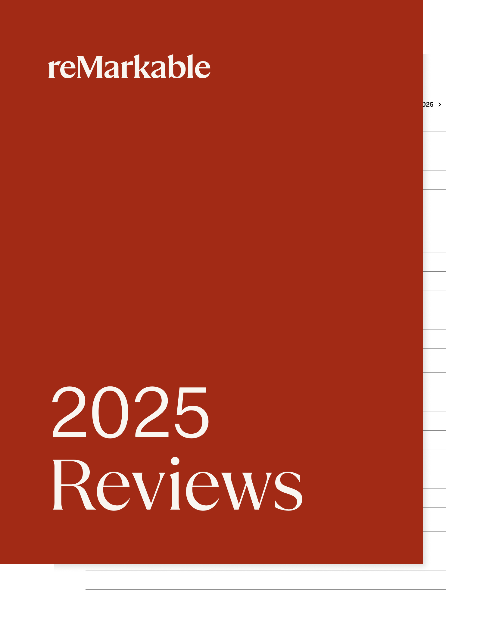 2025 reviews for reMarkable tablet